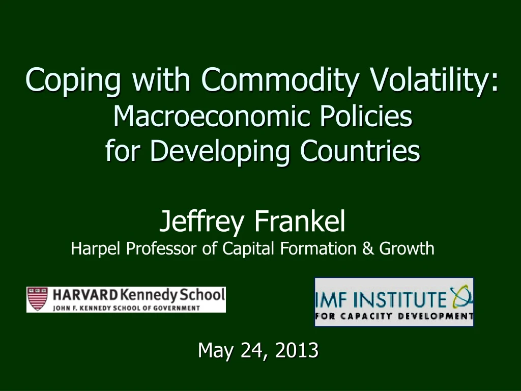 coping with commodity volatility macroeconomic policies for developing countries