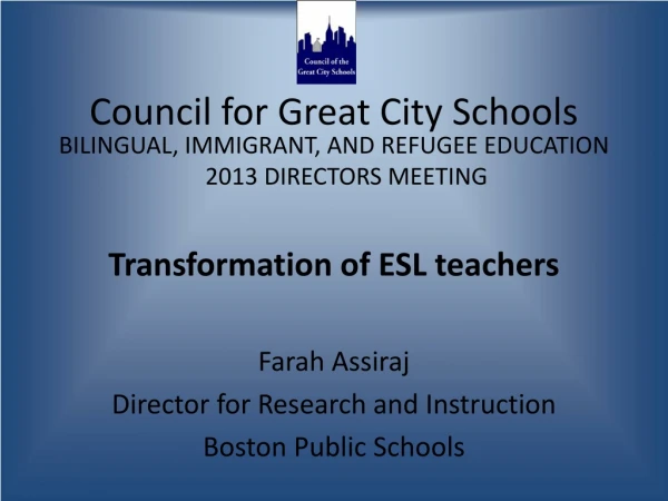 Council for Great City Schools