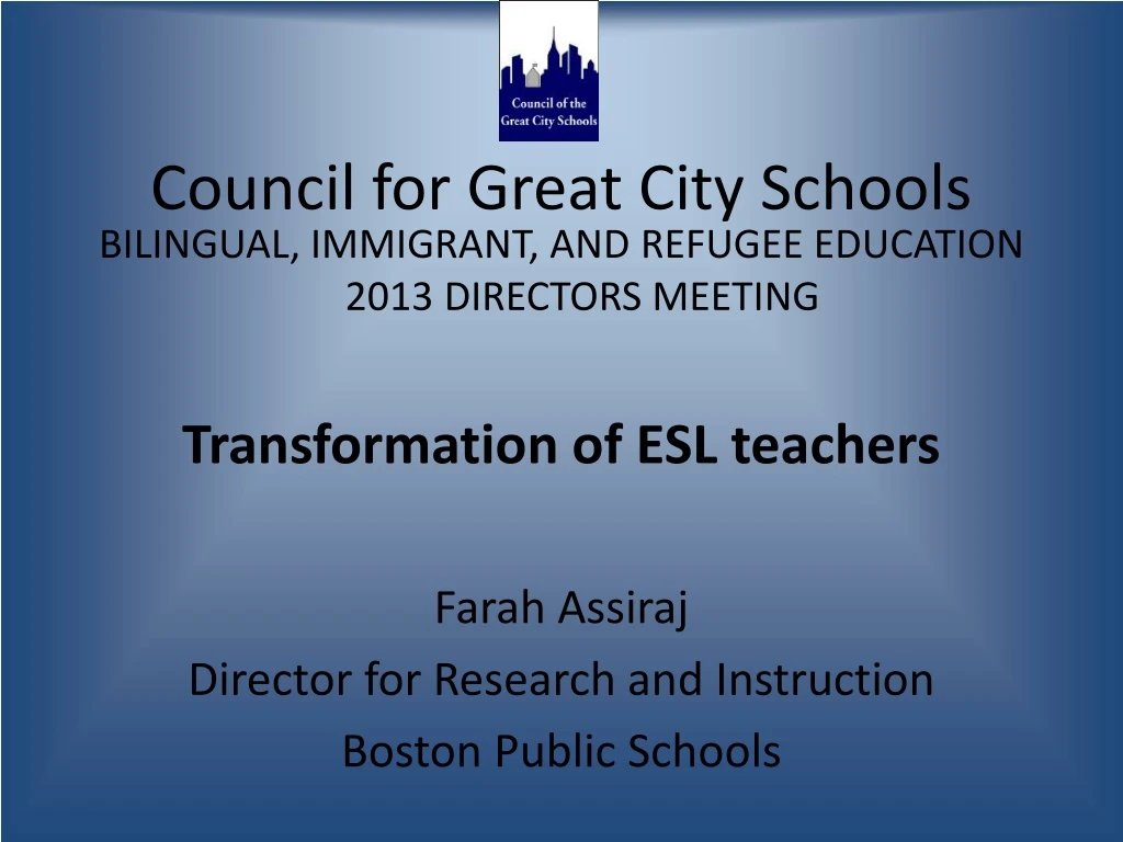 council for great city schools
