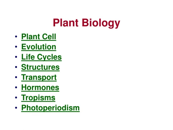 Plant Biology