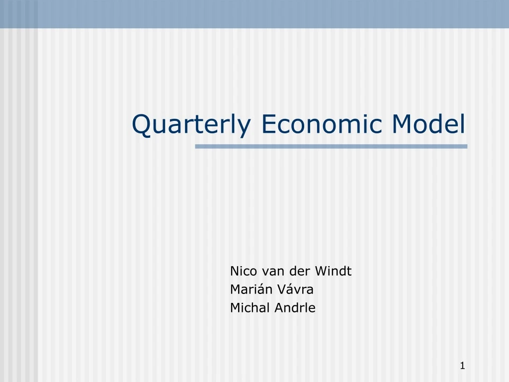 quarterly economic model