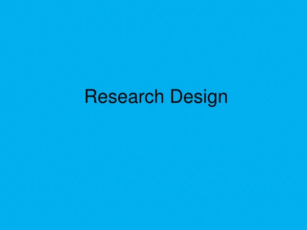 Research Design