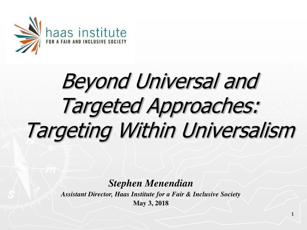 beyond universal and targeted approaches targeting within universalism