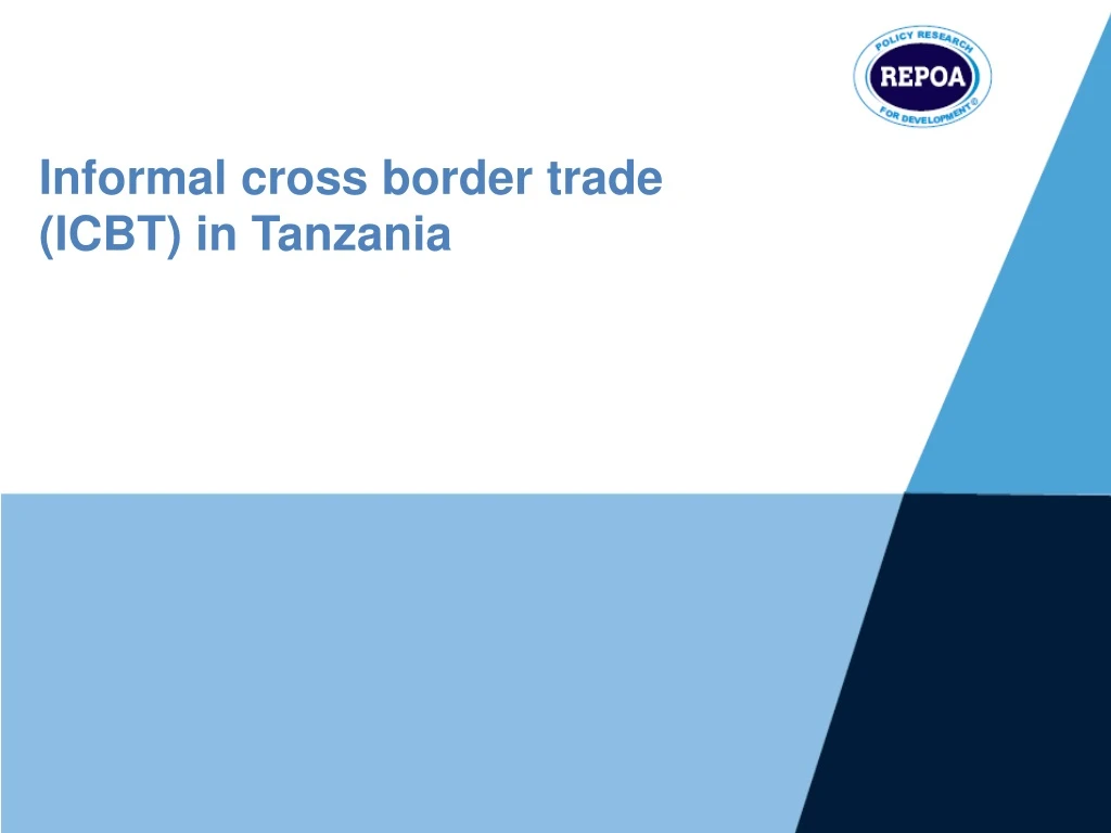 informal cross border trade icbt in tanzania