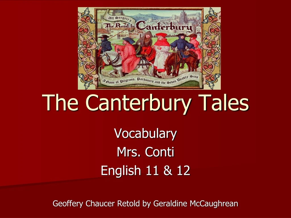 the canterbury tales