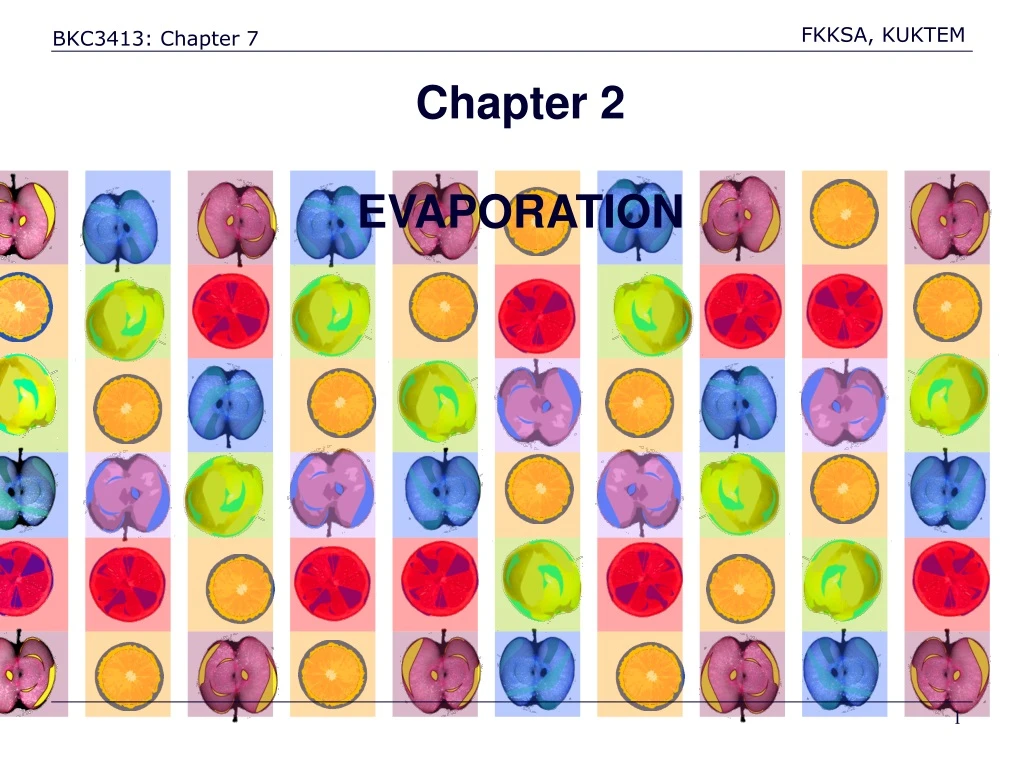 chapter 2 evaporation