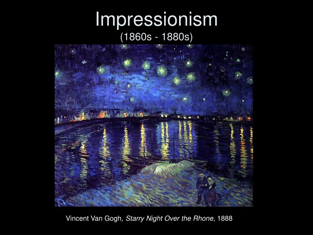 impressionism 1860s 1880s