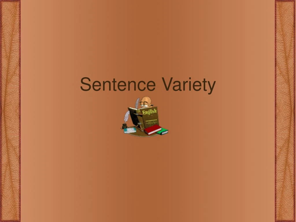 sentence variety