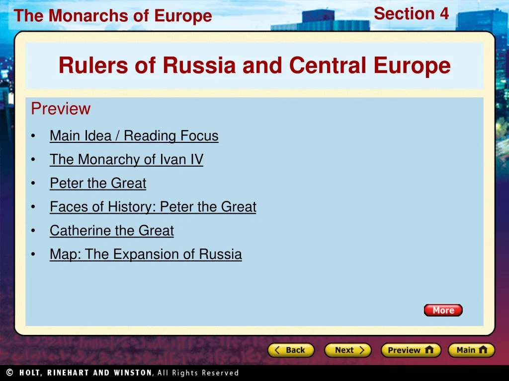 preview main idea reading focus the monarchy