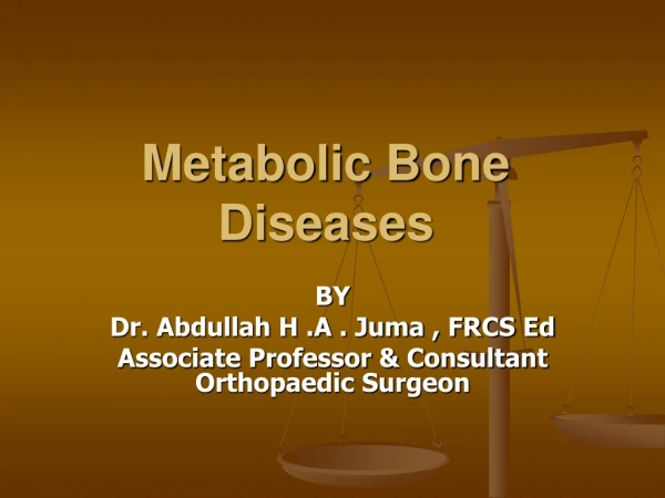 Metabolic Bone Diseases