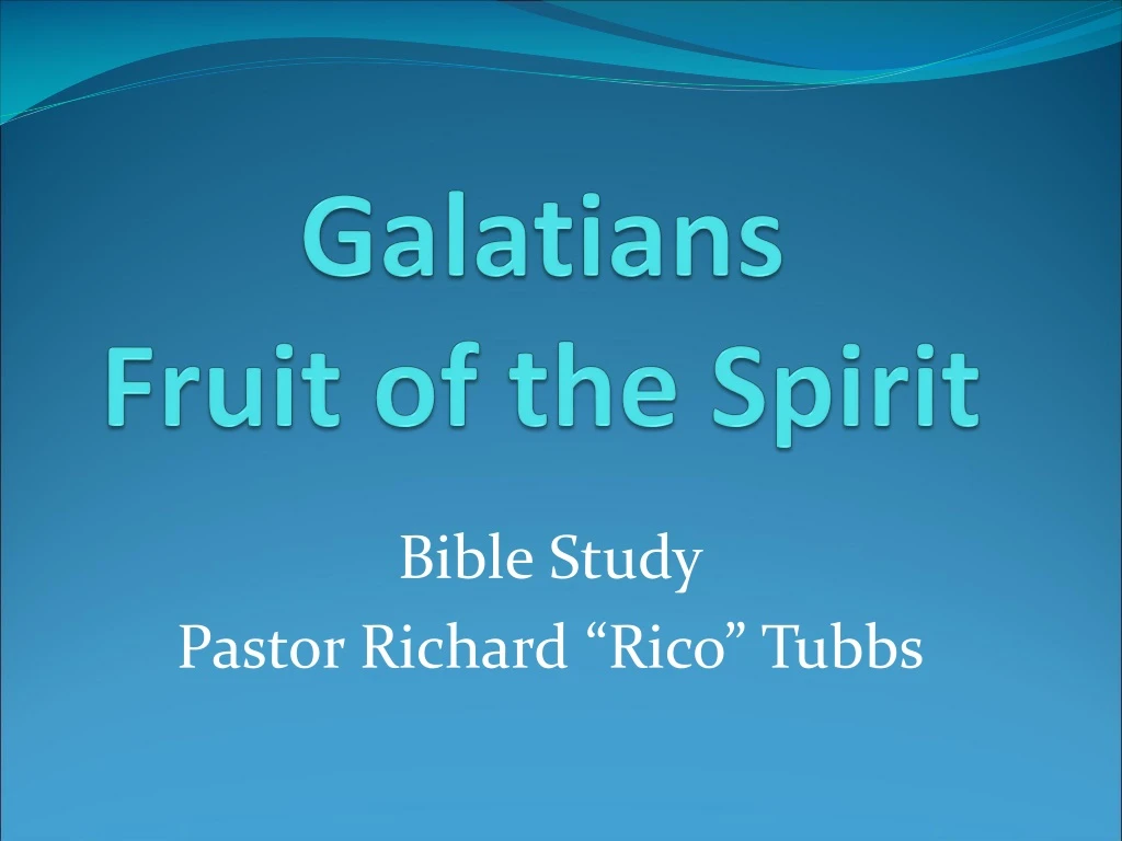 galatians fruit of the spirit