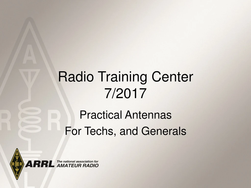 radio training center 7 2017