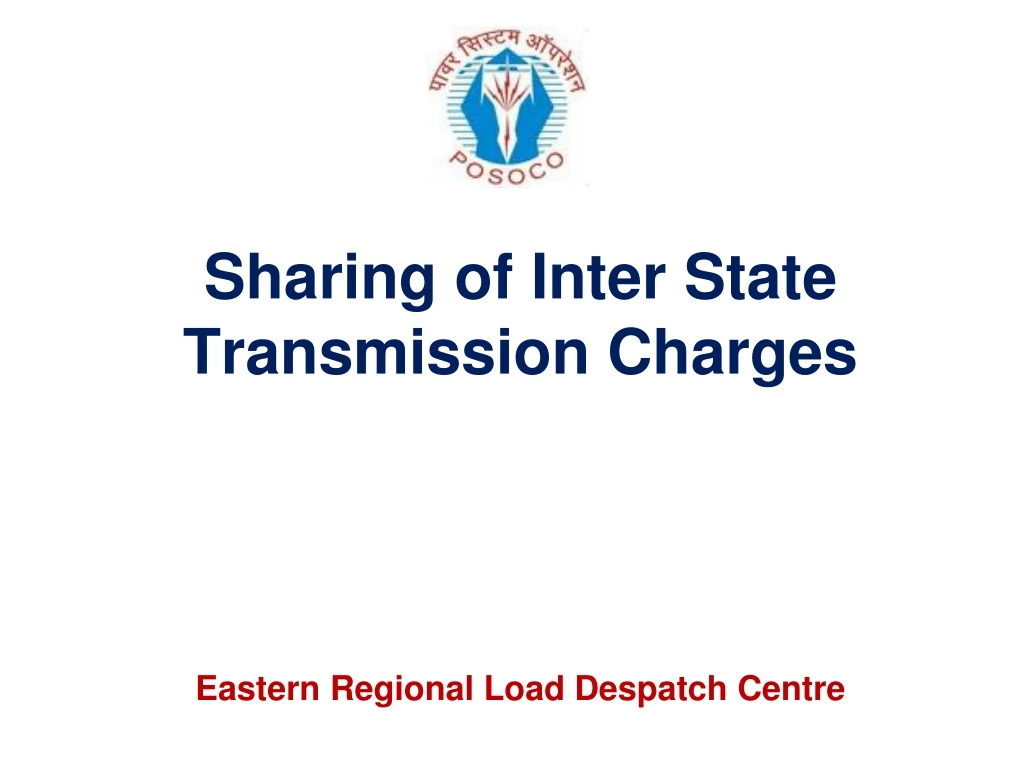 sharing of inter state transmission charges