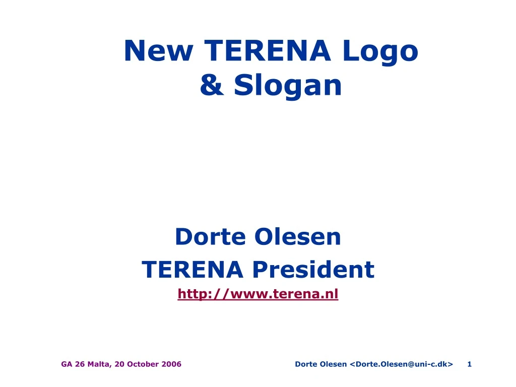 new terena logo slogan