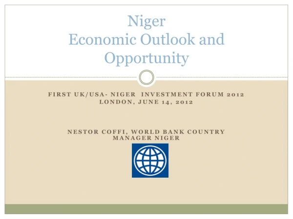 Niger Economic Outlook and Opportunity