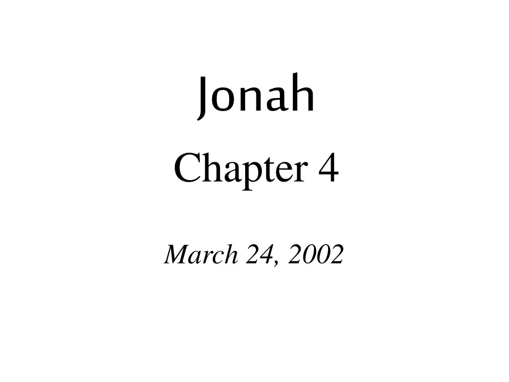 jonah chapter 4