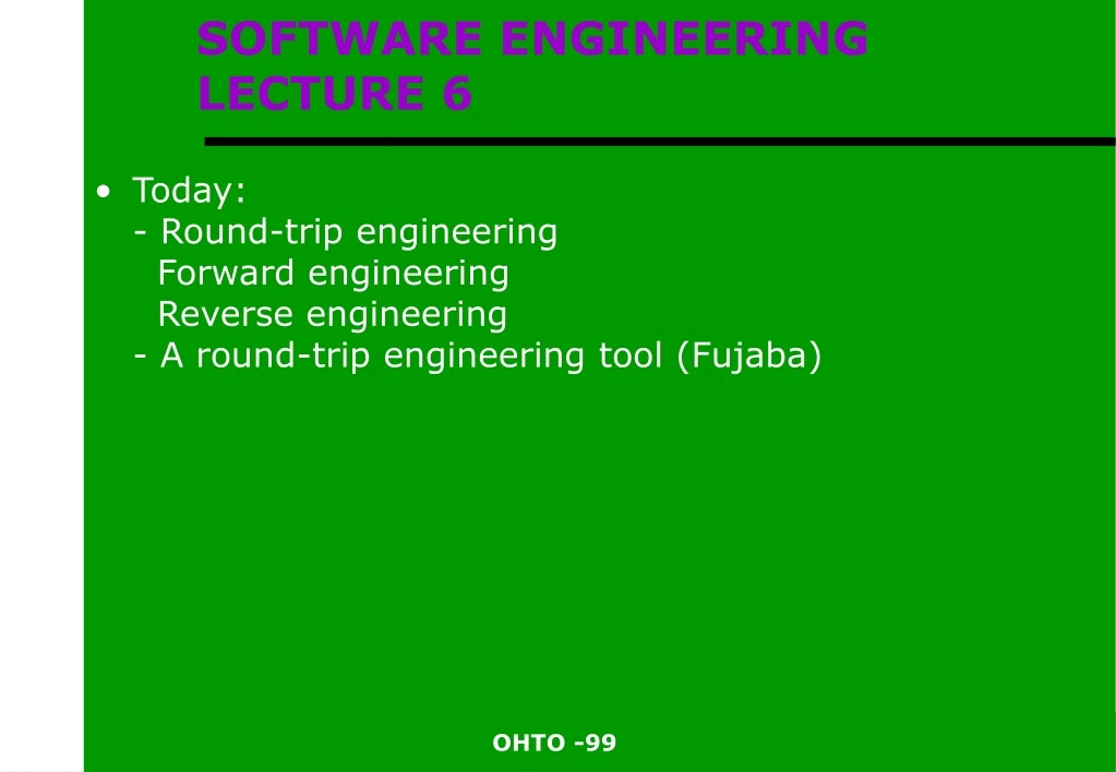 software engineering lecture 6