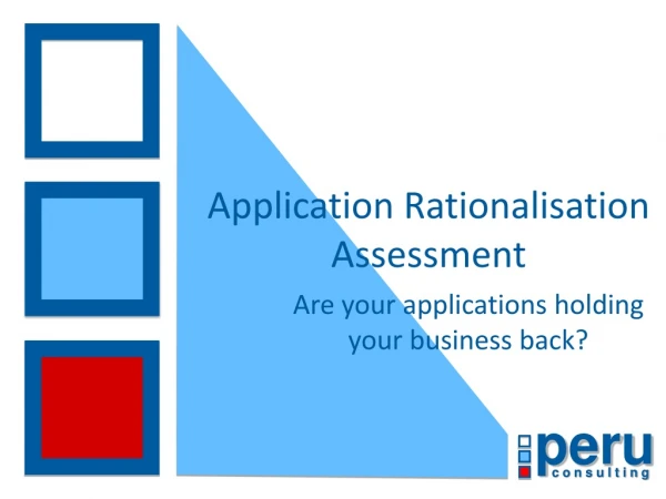 Application Rationalisation Assessment