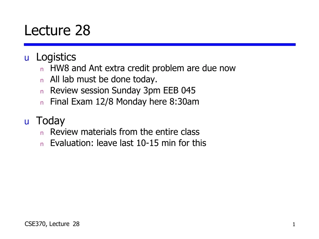 lecture 28