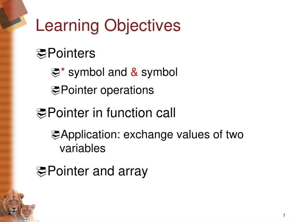 learning objectives