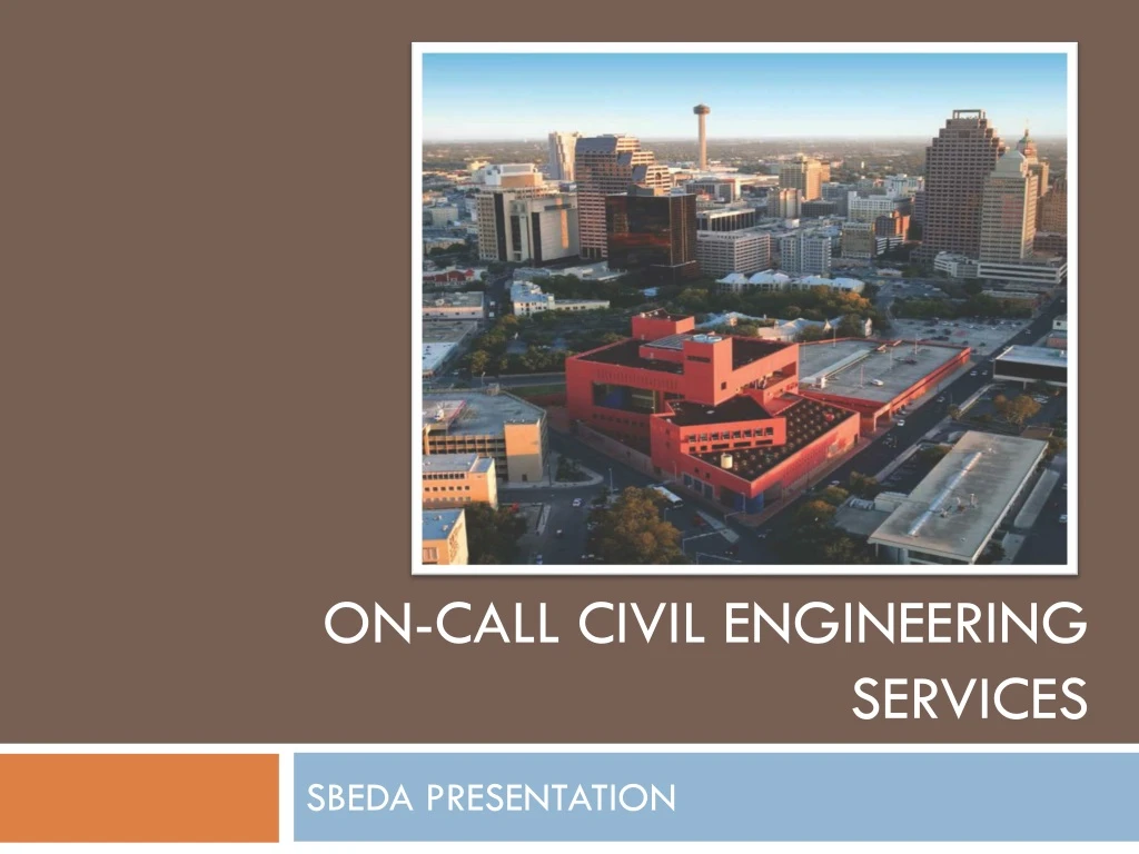 on call civil engineering services
