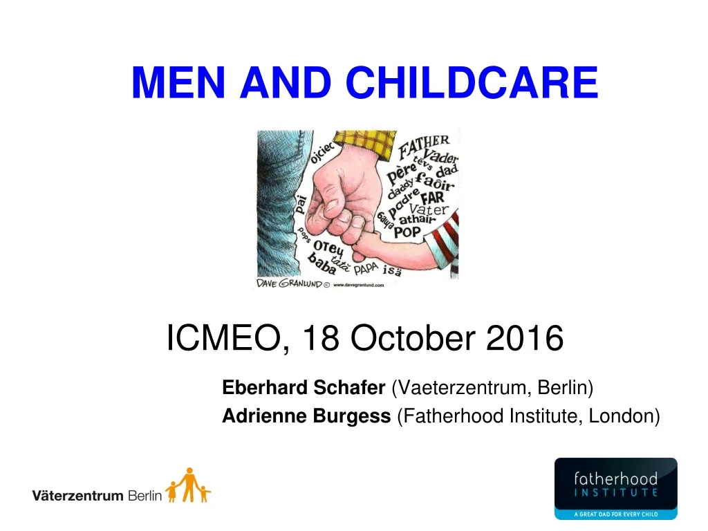 men and childcare icmeo 18 october 2016