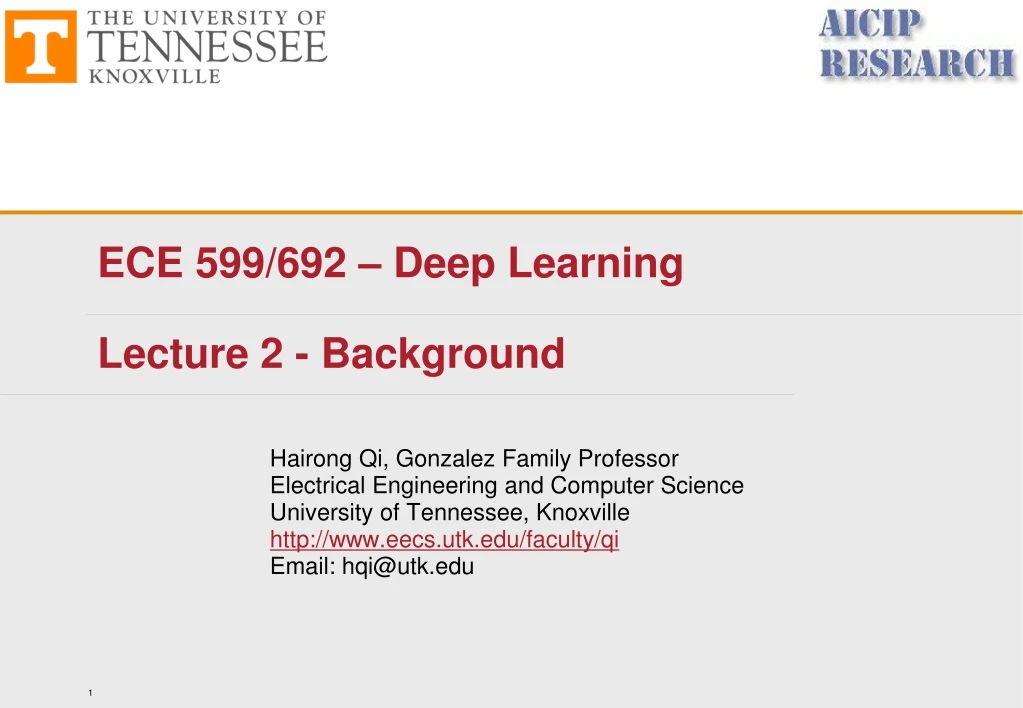 ece 599 692 deep learning lecture 2 background