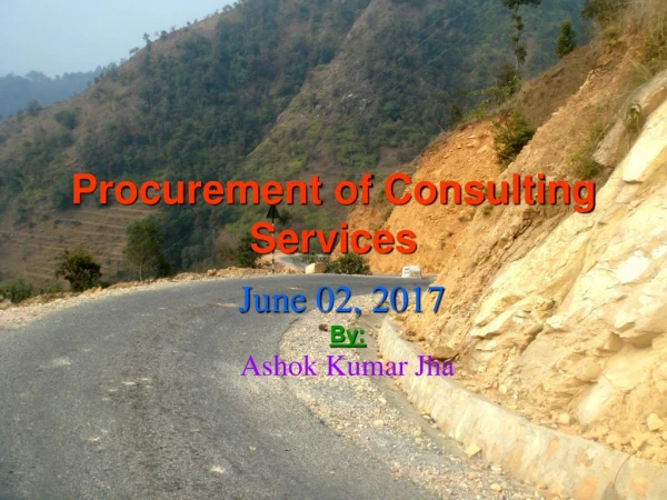 Procurement of Consulting Services