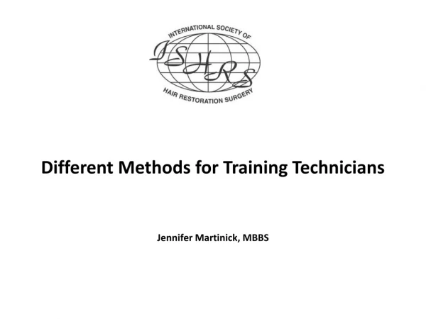 Different Methods for Training Technicians