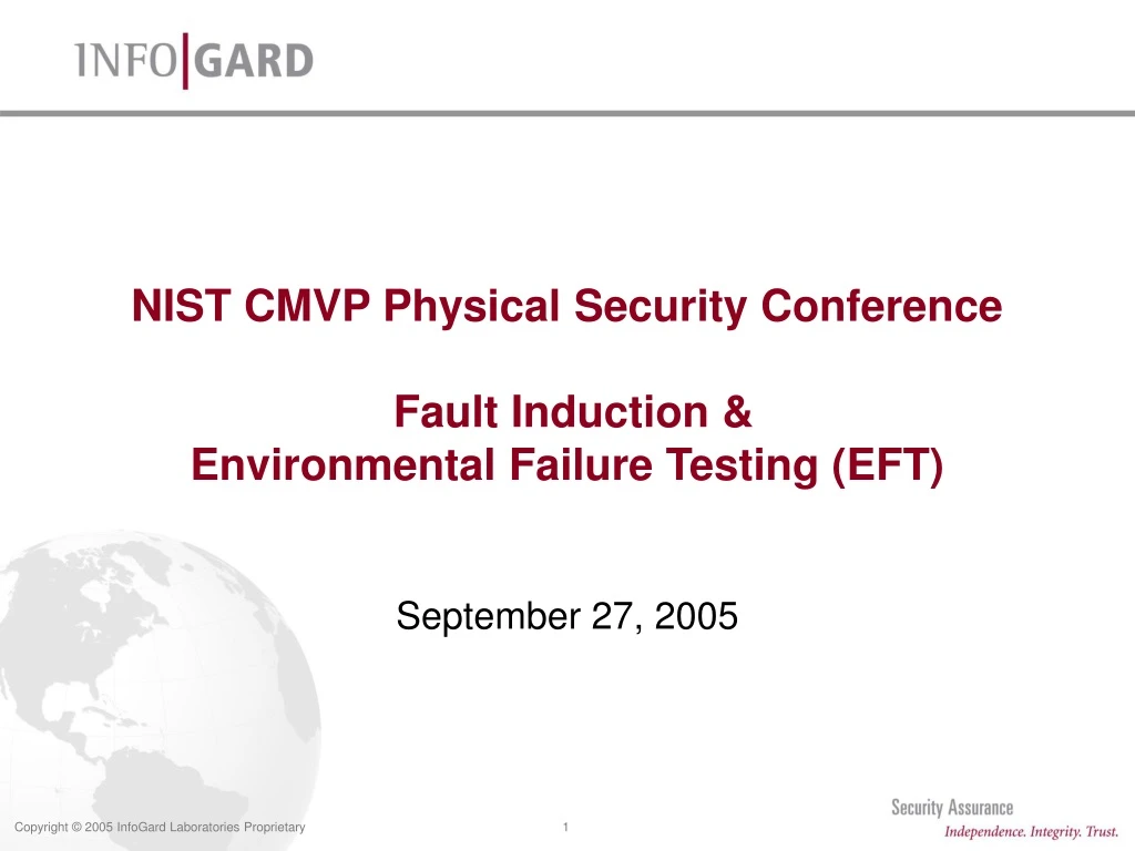 nist cmvp physical security conference fault induction environmental failure testing eft