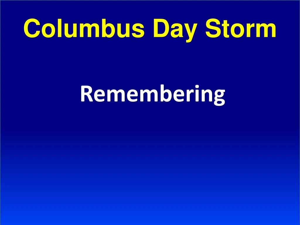 columbus day storm