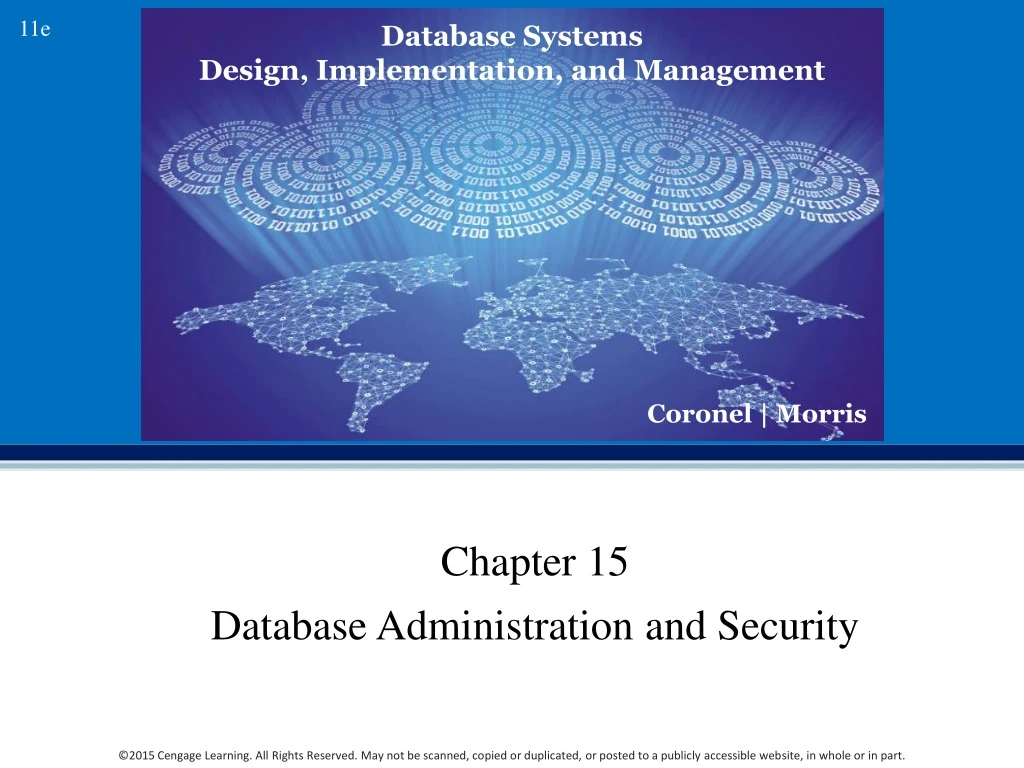 chapter 15 database administration and security