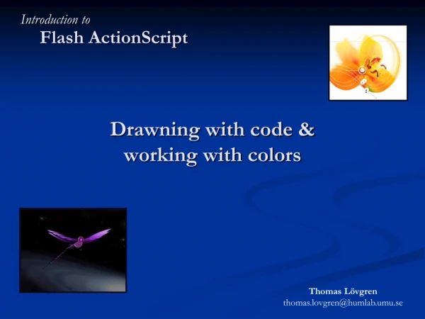 Drawning with code &amp;  working with colors