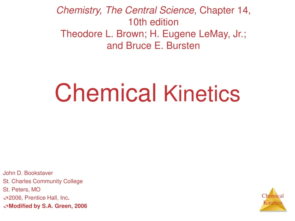 chemical kinetics