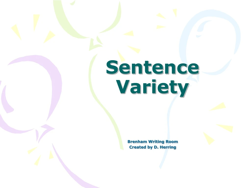 sentence variety