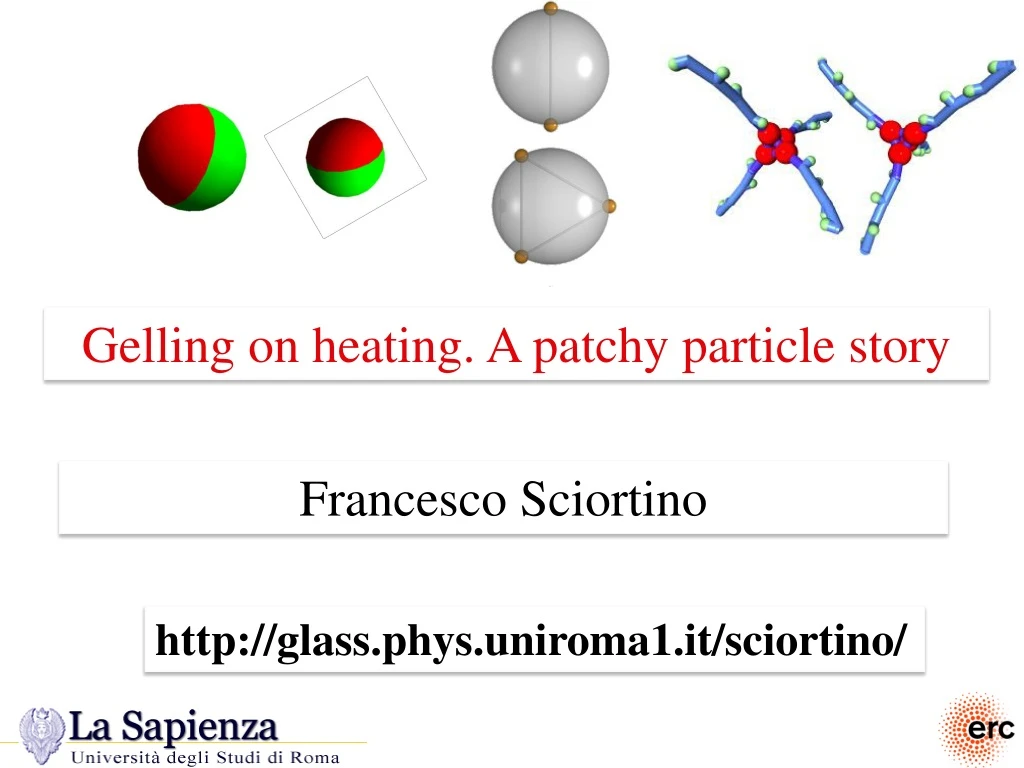 gelling on heating a patchy particle story