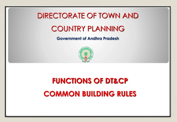 DIRECTORATE OF TOWN AND  COUNTRY PLANNING Government of Andhra Pradesh