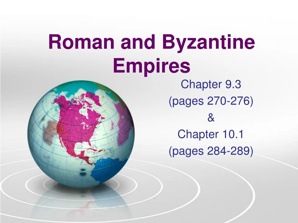 roman and byzantine empires