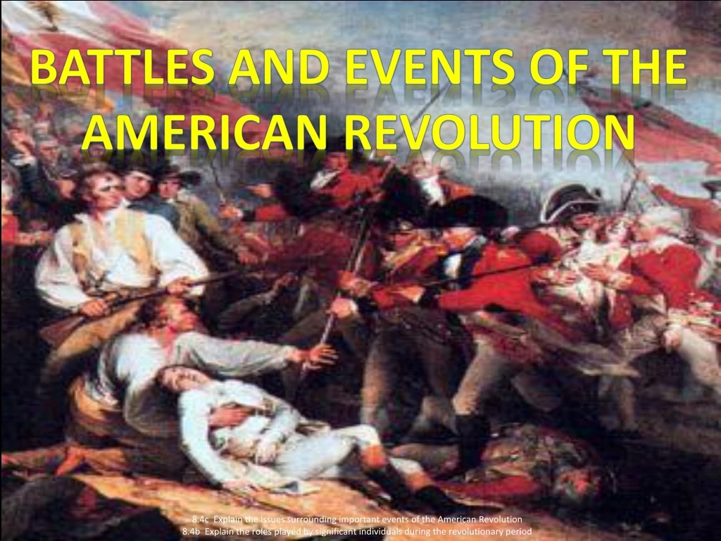 battles and events of the american revolution