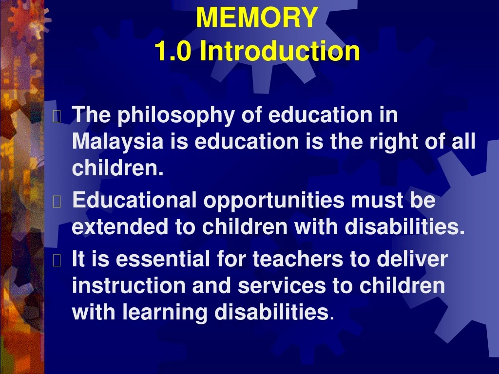 memory 1 0 introduction