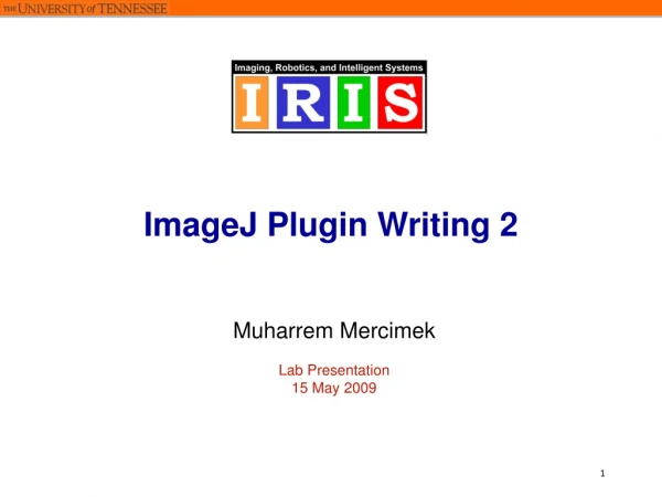 ImageJ Plugin Writing 2