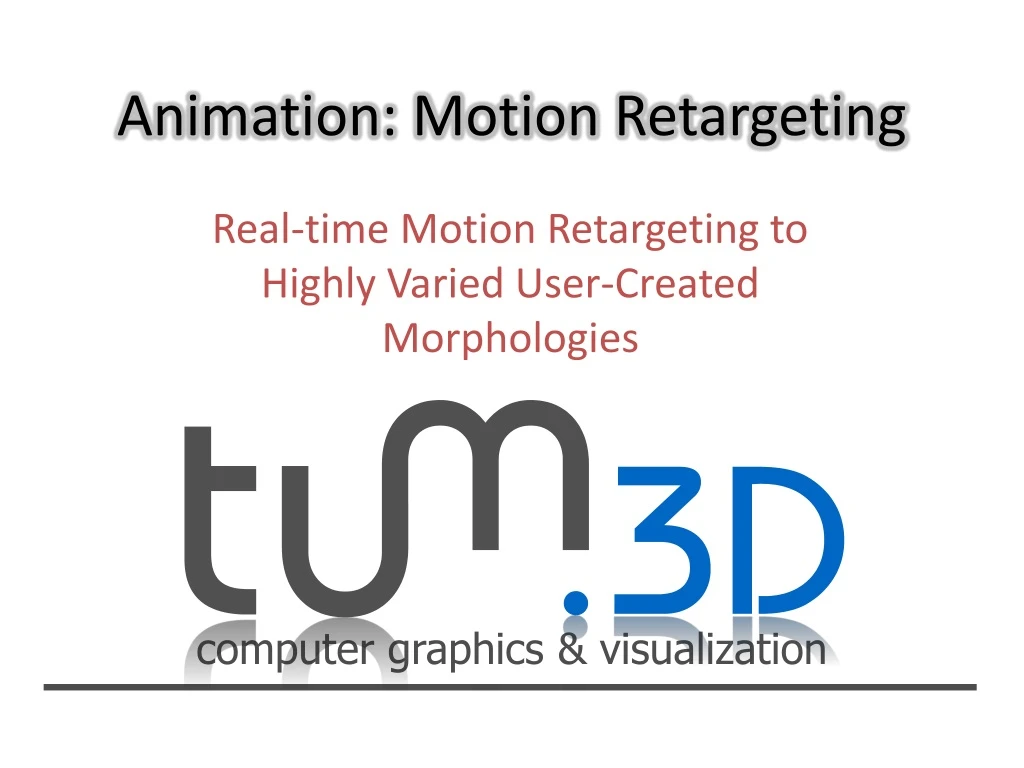 animation motion retargeting