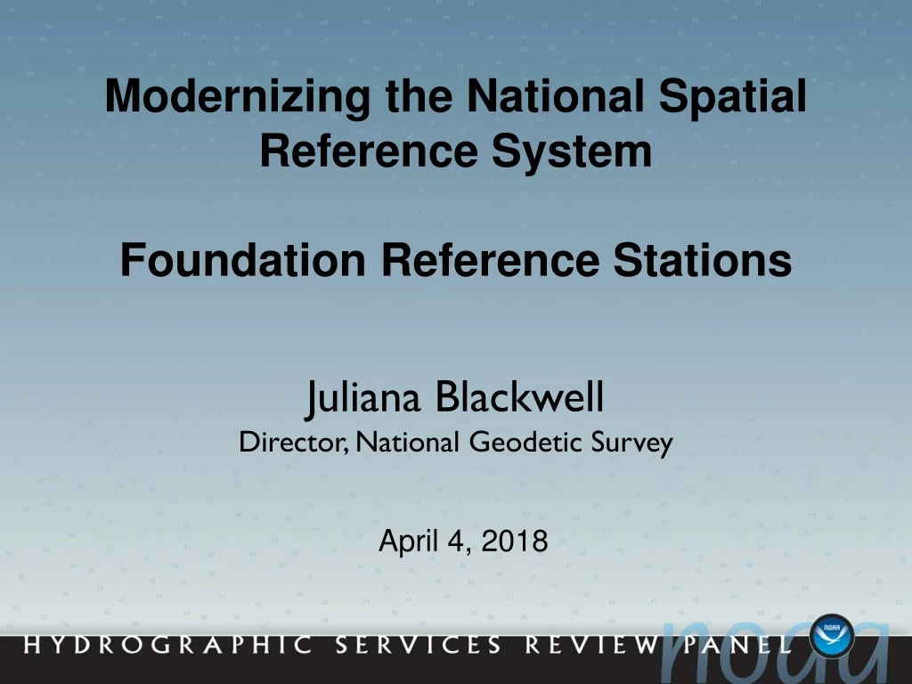 modernizing the national spatial reference system foundation reference stations