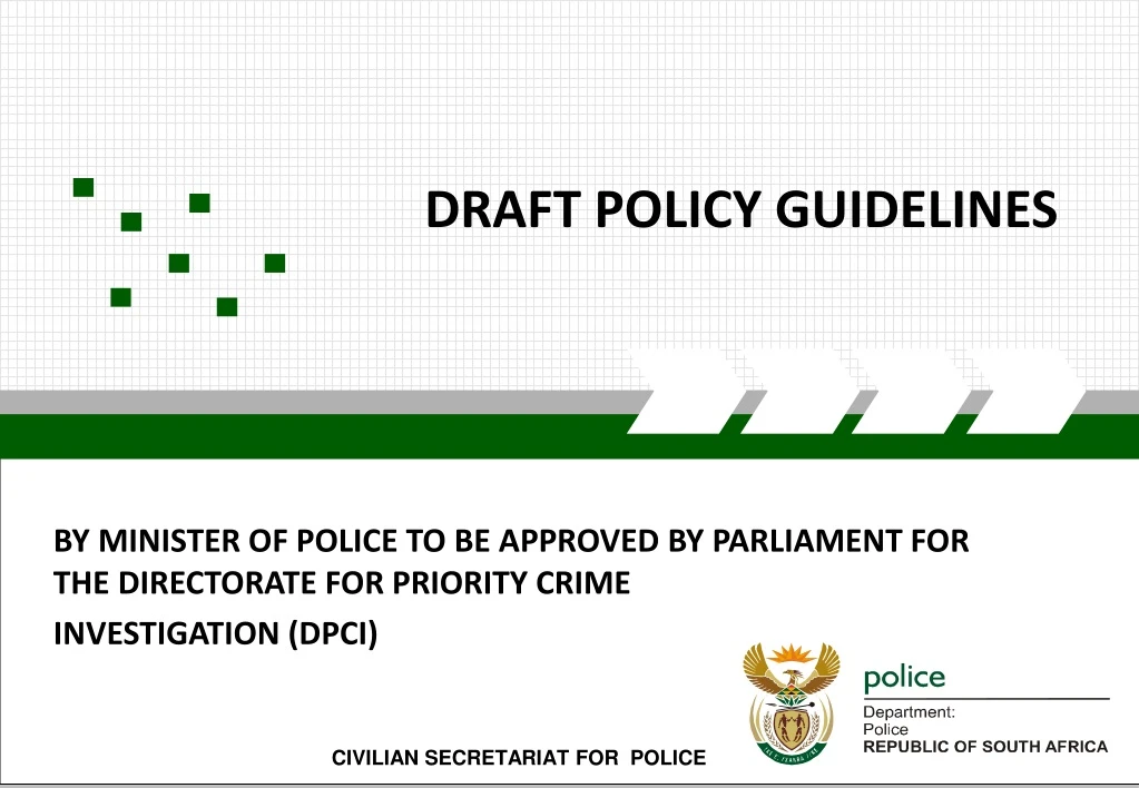 draft policy guidelines