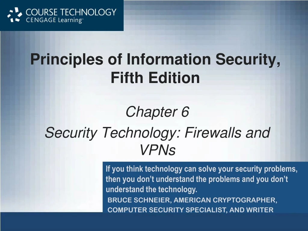 principles of information security fifth edition