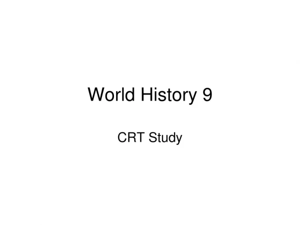 World History 9