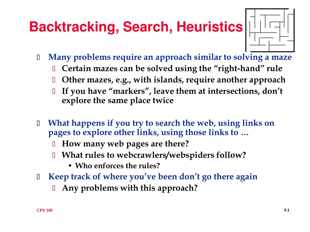 backtracking search heuristics