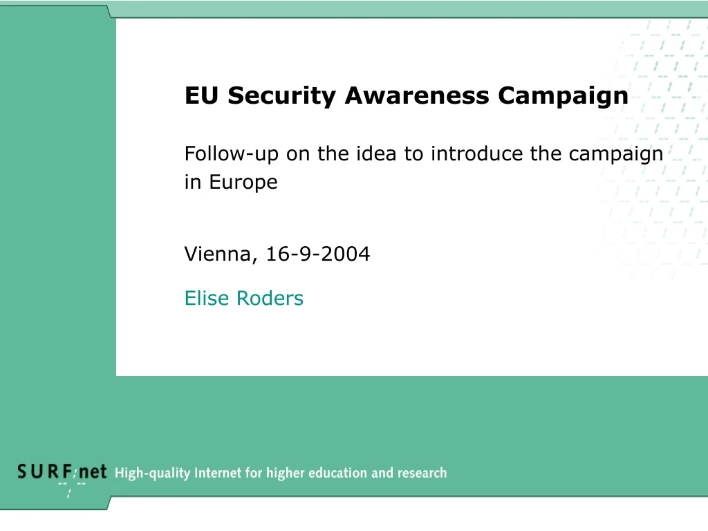 eu security awareness campaign