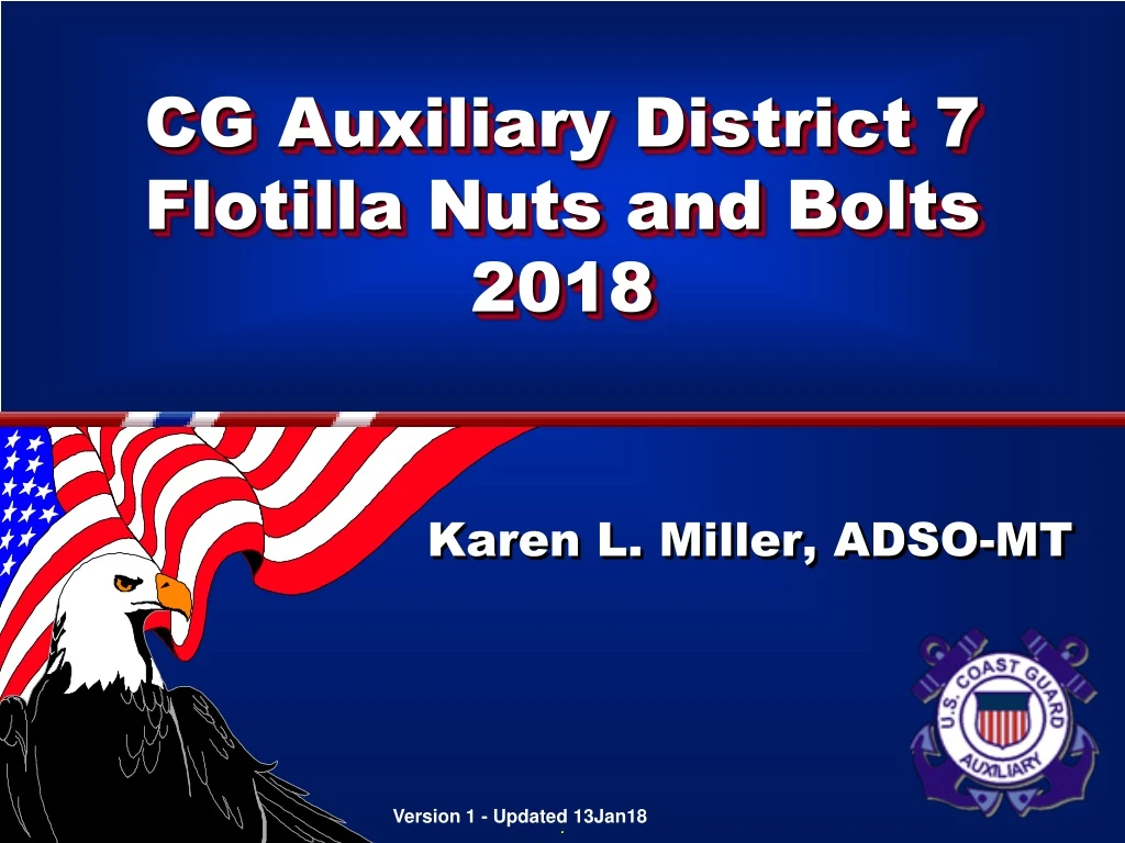 cg auxiliary district 7 flotilla nuts and bolts 2018