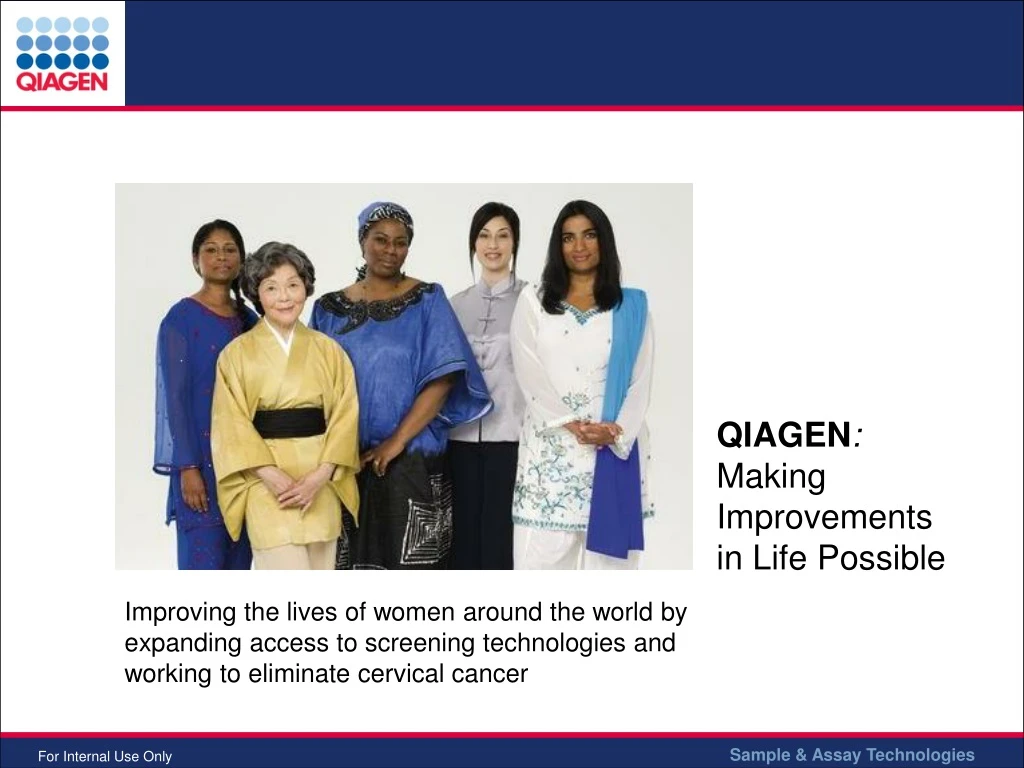 qiagen making improvements in life possible